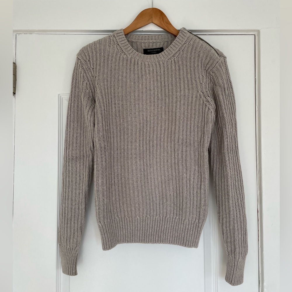 All Saints Sweater with Zipper Detail